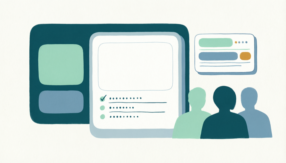 Illustrasjon av kontrollert beta-onboarding for solo-praksis